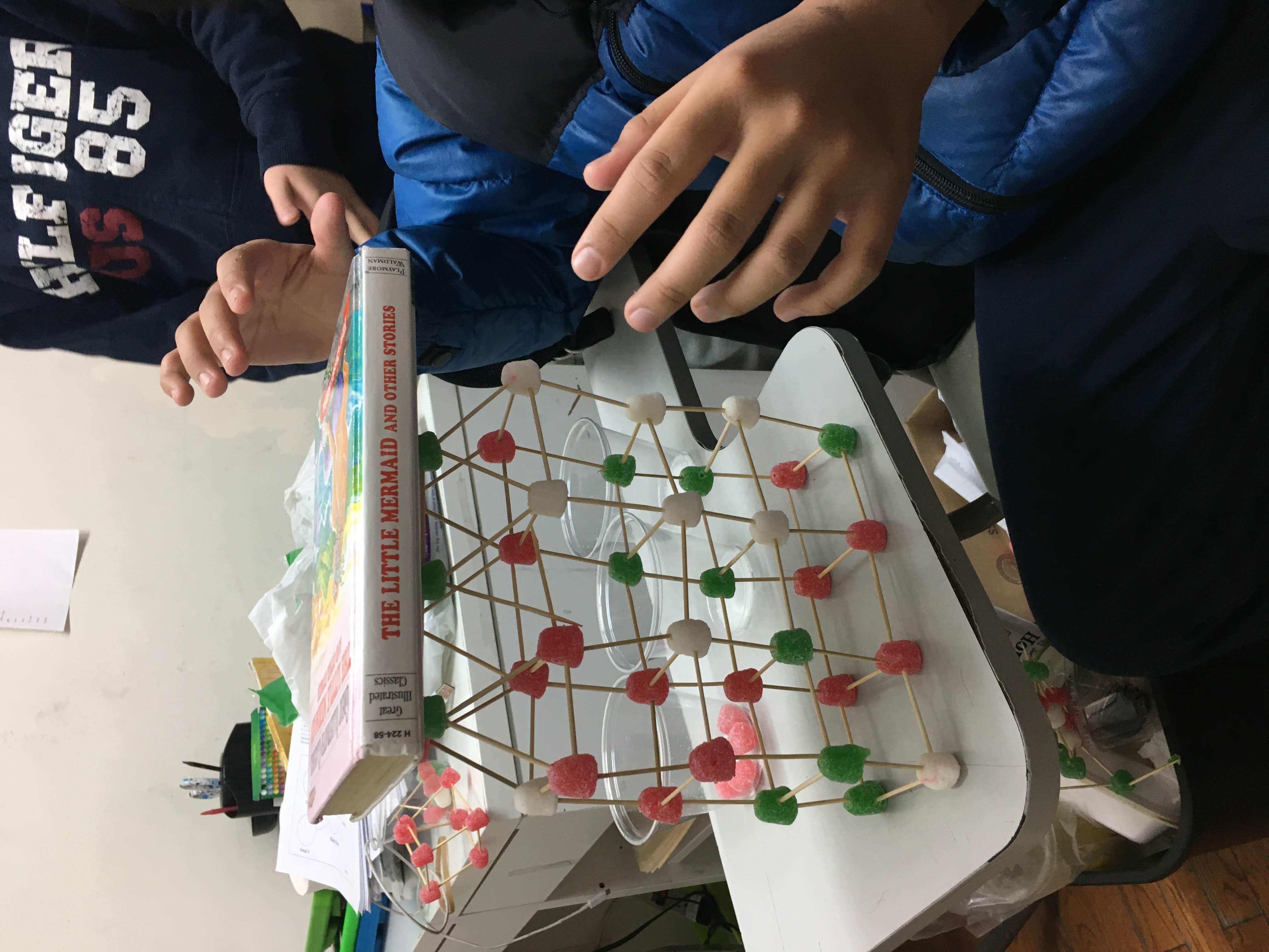 A sweet, colorful gumdrop dome that can hold a book