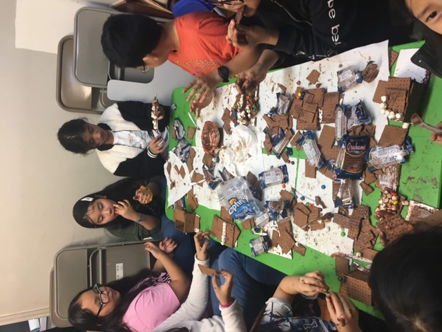 Our mini party before Christmas!